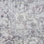 Tapis oriental gris / ivoire en polyester / coton lavable à la machine-89957736
