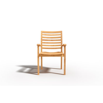 Wood Outdoor Stacking Dining Armchair
