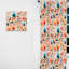 Minimaliste motif de fleurs pastel I - rideau obscurcissant géométrique Mid-Century - 1 panneau-107597679