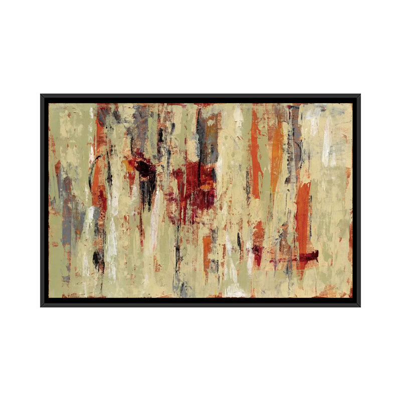«Graffiti Wall I» par Silvia Vassileva, impression sur toile tendue, Toile avec cadre noir, H 32 po x l 48 po x P 1,5 po