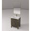 24 po X P 18 po De salle de bain simple avec comptoir en acrylique Miroir et robinet-119986682