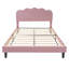 Ensemble de chambre à coucher 2 pièces lit plateforme tapissier avec repose-pieds en velours-1507852457
