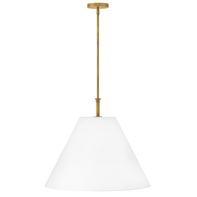 Greta Lrg Linen Pendant Light by Hinkley