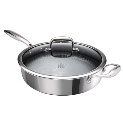 Casserole et couvercle à sauter hybride 4 pintes de Hell's Kitchen