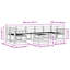  Outdoor Sofa Set Garden Patio Furniture Modular Seating Poolside Chairs