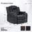 Lamica 37.8" Wide Modern Multifunctional Vegan Leather Dual Motor Power Recliner-1465272856