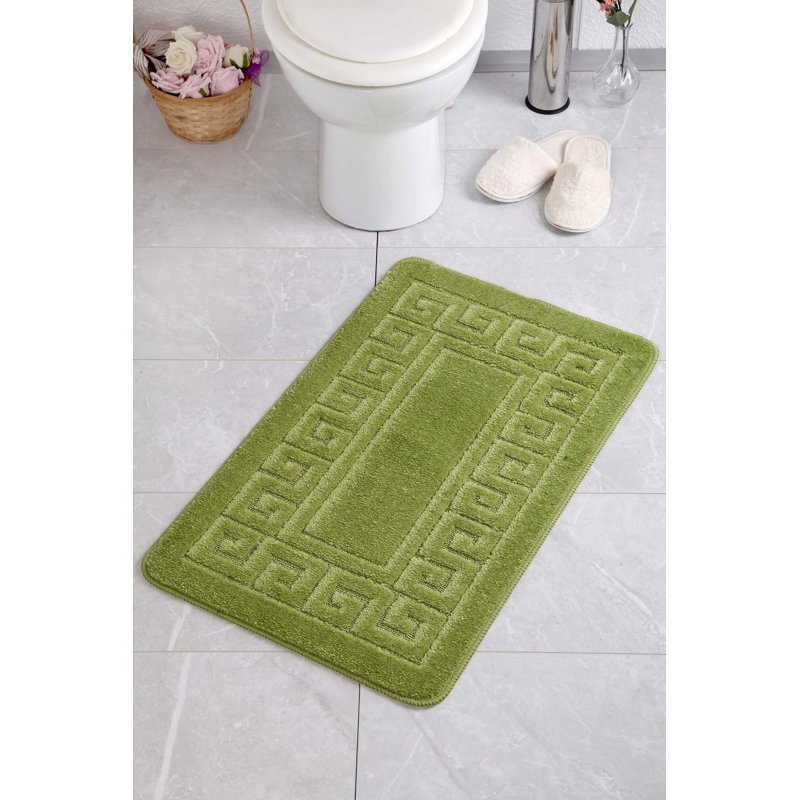 Tapis de bain Safiyyah, H 0,4 po x l 20 po x L 28 po, Vert