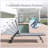 Trelyn Outdoor Metal Chaise Lounge , Cushion Included-706888625