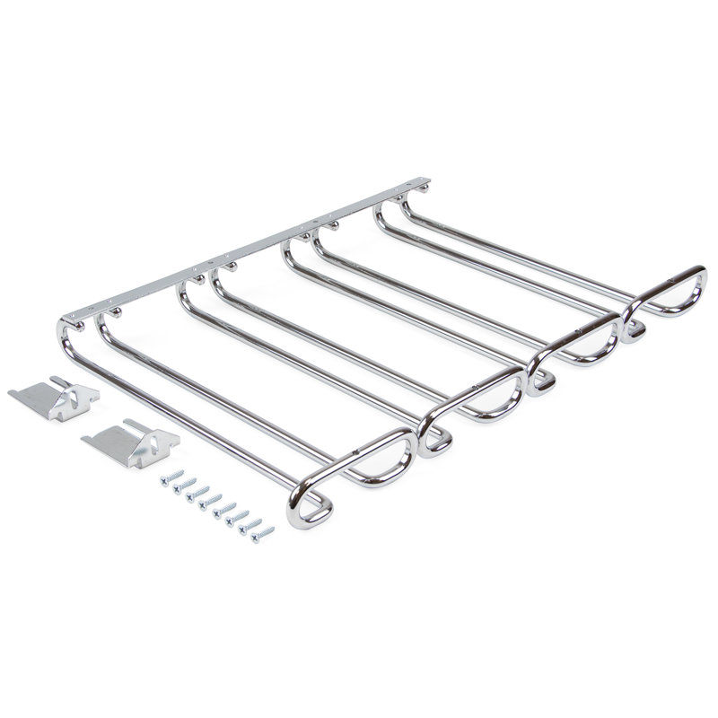 Reimund Hanging Wine Glass Rack in Chrome