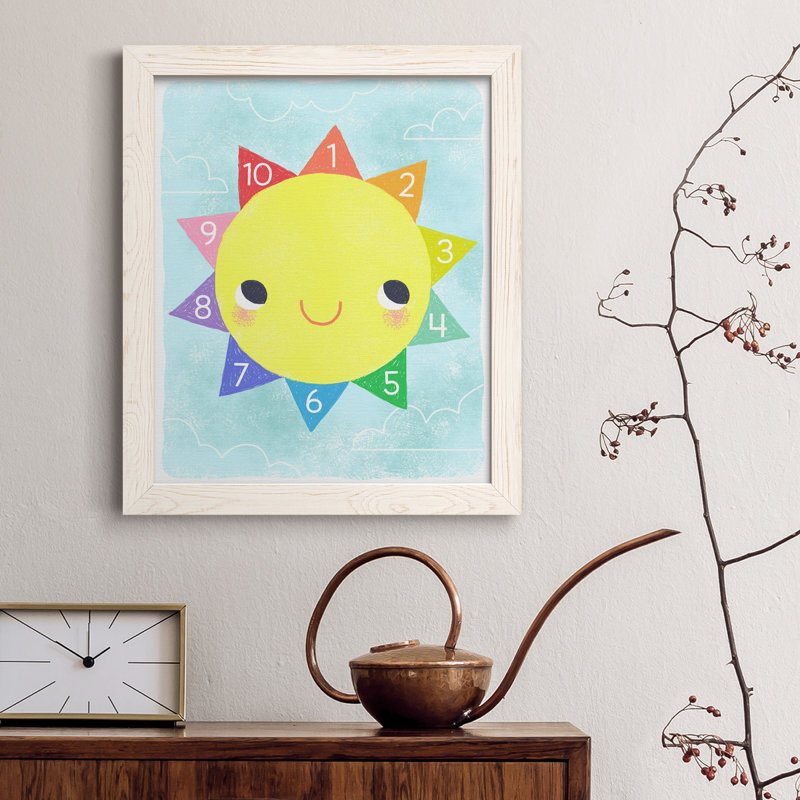 «Counting Sun» - Cadre photo, impression sur toile, H 37,5 po x l 27,5 po x P 1,5 po, Blanc