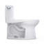 TOTO Ultramax One-Piece Elongated 1.28 GPF WASHLET+ and Auto Flush Ready Universal Height Toilet with CEFIONTECT, Cotton White - CST608CEFGAT40#01