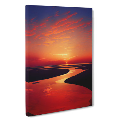 Splendid Sunset - Wrapped Canvas