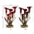 20"H Hand Blown Glass 5 Calla Lily Uplight Accent Lamp - -1458875299