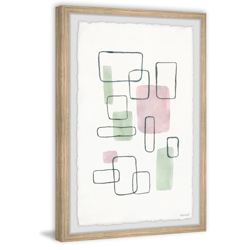Pastel Shades - Single Picture Frame Painting, 61cm H x 41cm W x 3.81cm D