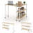 17 Stories 360° Rotatable Sofa Side Table L-shaped Laptop Desk Snack Table Withshelf Patented-379725752