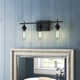 Breena 3 Light Transparent Dimmable Vanity Light