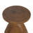 Outdoor Patio Mgo Wood Side Table, Wood Grain Finish, Set Of 1