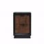 Two-Tone 2-Drawer Nightstand with Felt-Lined Top Drawer