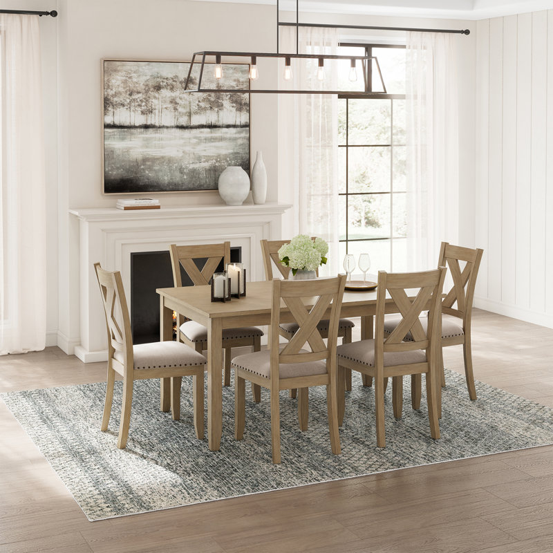 Tymera 6 - Person Four Leg Dining Set