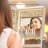 Modern RGB White Wood Jewellery Armoire With Full-Length Mirror - Triple Functionality For Dressing Up-98972587