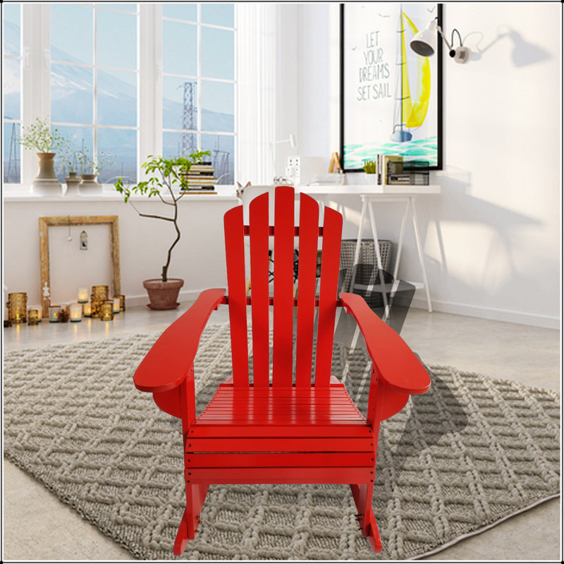 Chaise Adirondack inclinable en bois