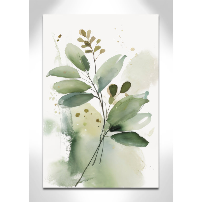 «Greenery Serenade I» par Irena Orlov, Sans cadre, L 24 po x H 36 po, Toile tendue