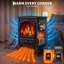 Brayden Studio 38.2 cm W Black Electric Fireplace