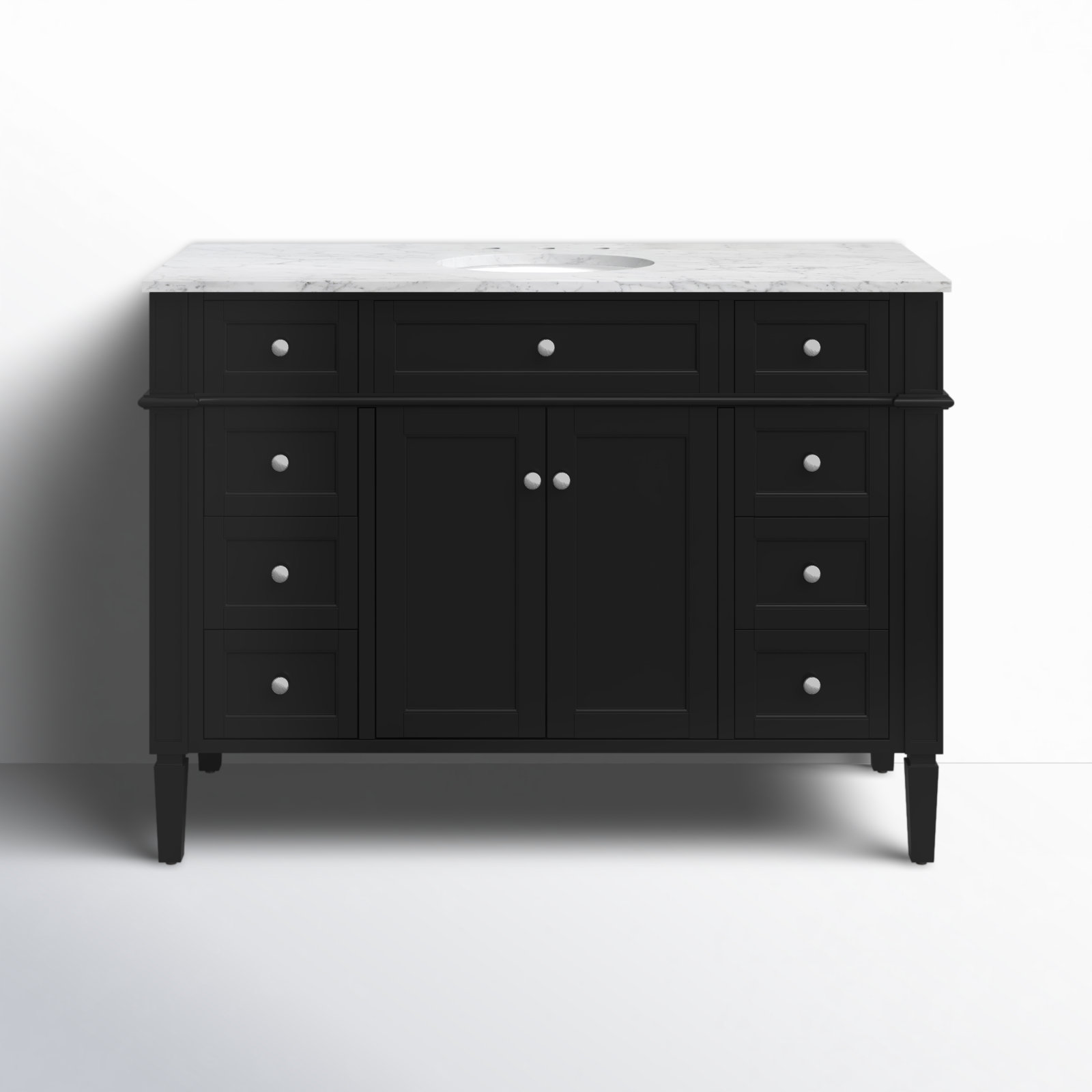 Rivers 48'' Single Bathroom Vanity, Black