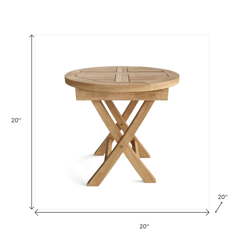Table d'appoint d'extérieur pliante 20 po