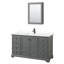 Ensemble de meuble-lavabo simple 60 "avec miroir Deborah-97759008-97759015