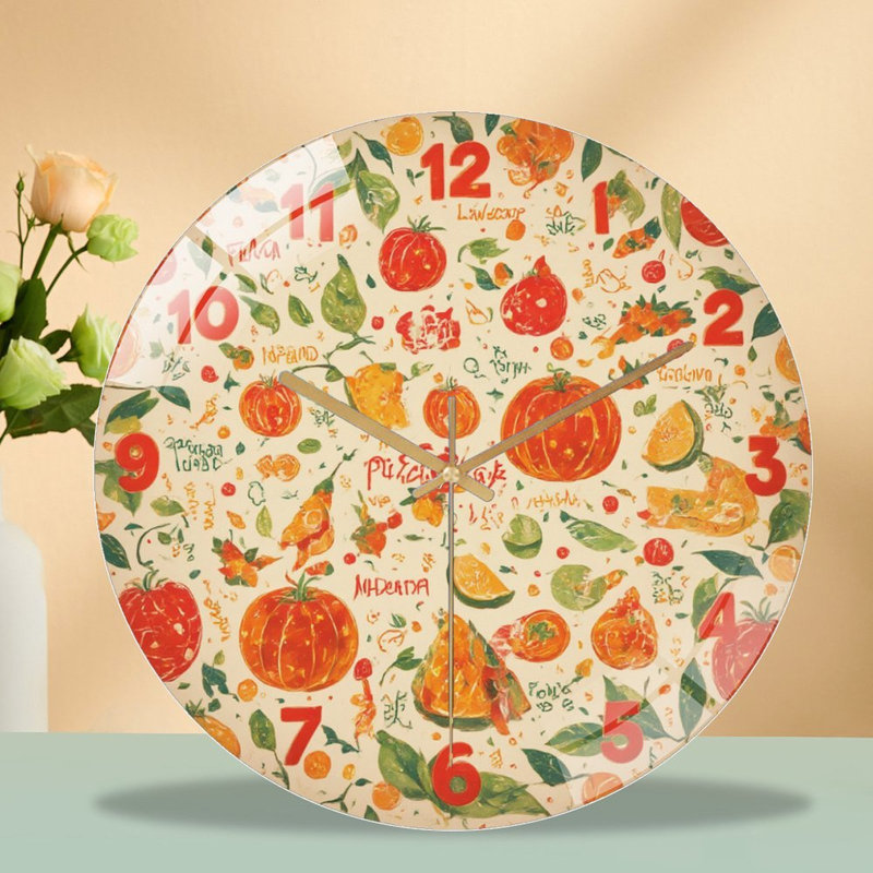 Horloge murale fruits et légumes