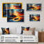 «Canoe on the Lake in the Fall», reproduction sur toile-86829250-86829255