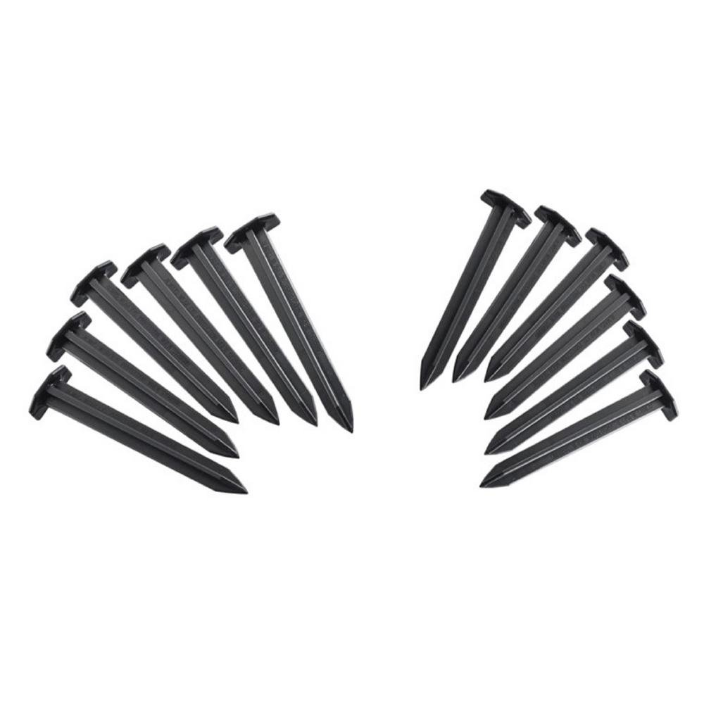 Valley View Black Vinyl Bolts & Screws for Posts (Set of 12) Valley View