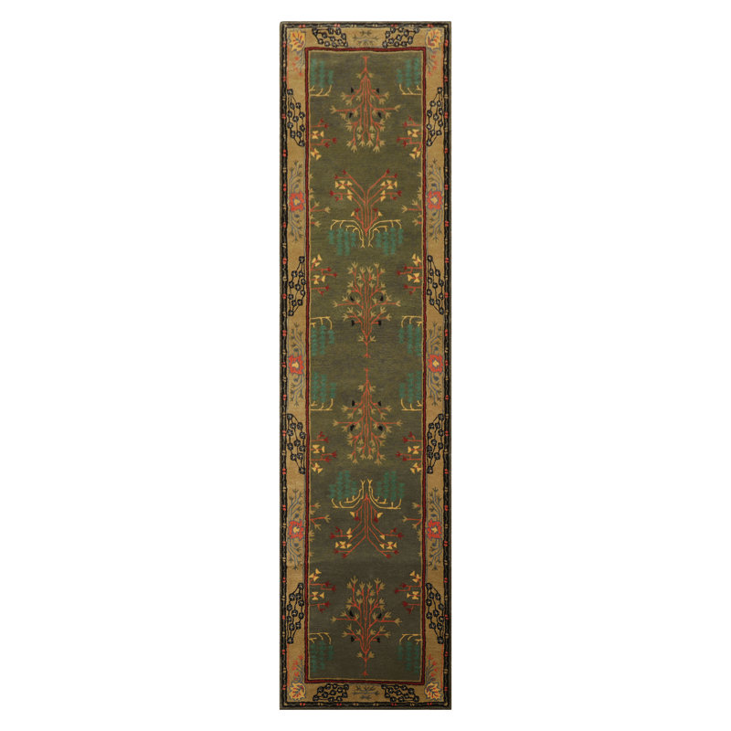 Rectangle Pavol Oriental Handmade Tufted Wool Area Rug, Tapis de couloir 3 pi x 12 pi