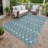 Machine Washable Indoor/Outdoor Chantille ACN2547 Geometric Rug-654163030-654163029
