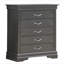 Commode noire élégante en métal transitionnel