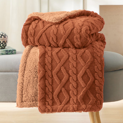 Couvre-lit en sherpa pour lit - douillette douce et douillette, couverture chaude en molleton épais pour l'hiver GentleSoft ™ ️