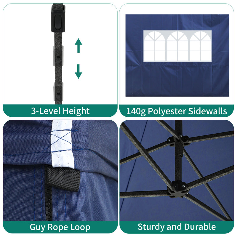 Pop Up Gazebo With 4 Sides