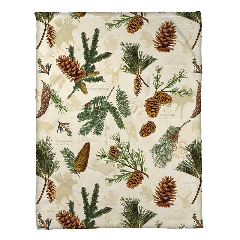 Pinecones Standard Throw Blanket