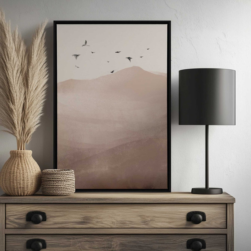 «Flight III» par Dan Hobjour, reproduction d'art sur toile, Argent argent, H 48 po x l 32 po