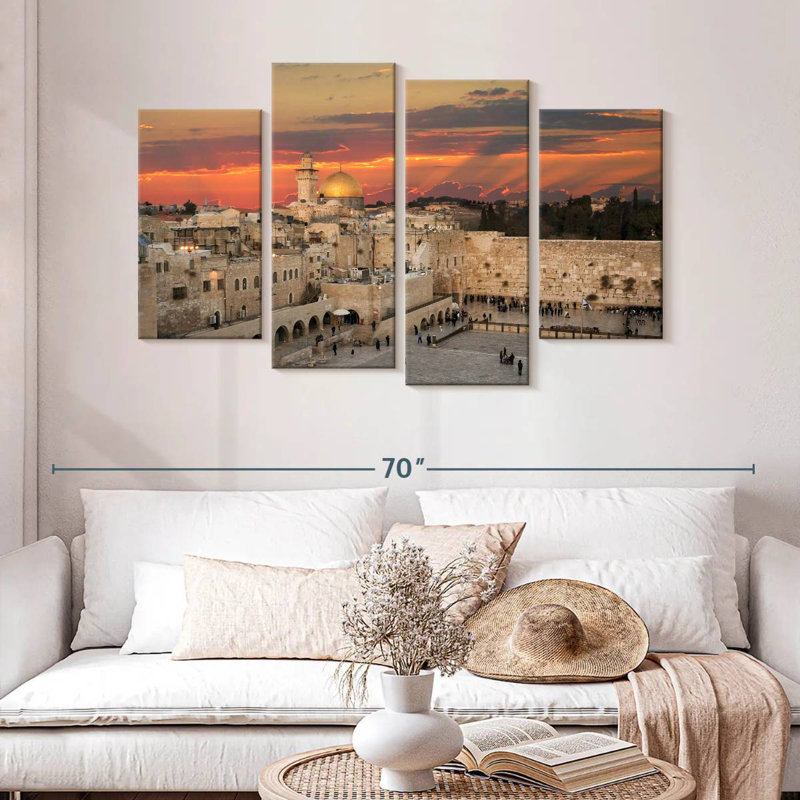 Hannes Jerusalem Temple Mount, 32" H x 52" W