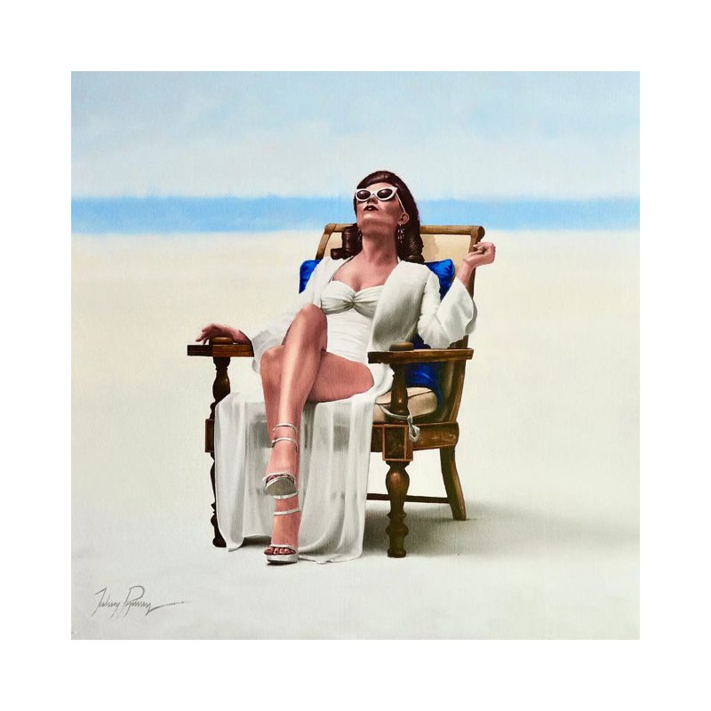 Beach Bum by Johnny Popkess - Wrapped Canvas Painting, 45.72 cm H x 45.72 cm W