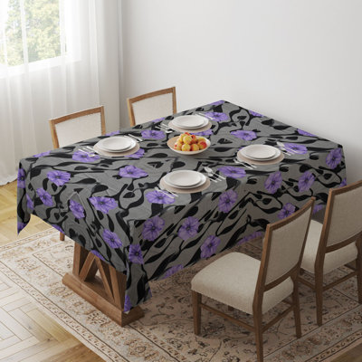 Premium Tablecloth (55 x 71 inches), 65% Cotton / 35% Polyester, Easy Clean | Machine Washable, Tumble Dryer Safe, Ironable | Perfect for Dining Room, Parties & Special Occasions, Stylish & Durable Design