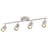4-Light Track Light Fixture with Adjustable Heads & 4 Bulbs Included-109583308-109583303