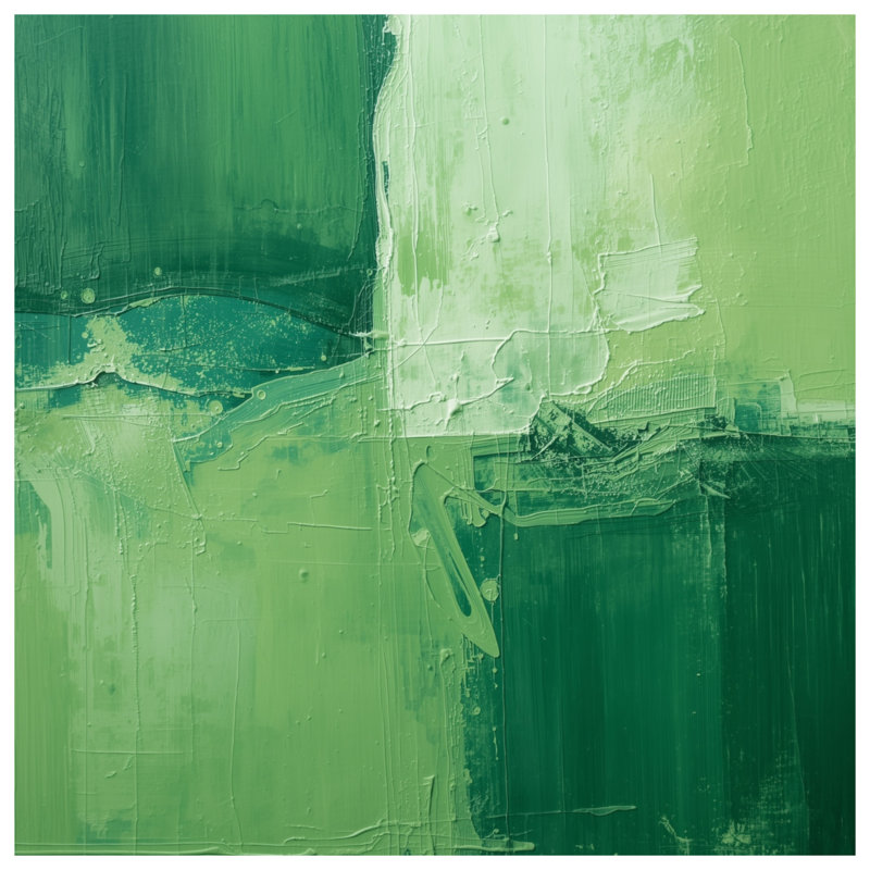 Green Textured Abstract Comforter, King