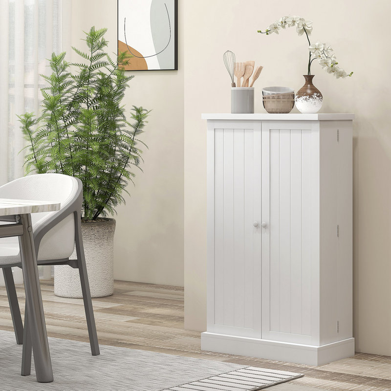 Armoire de cuisine garde-manger, armoire de cuisine autoportante avec 12 tablettes de porte, portes doubles, étagère à 5 niveaux et tablettes réglables