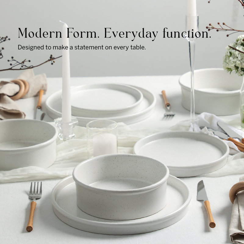Stone Lain Roscoe 12-Piece Dinnerware Set Stoneware