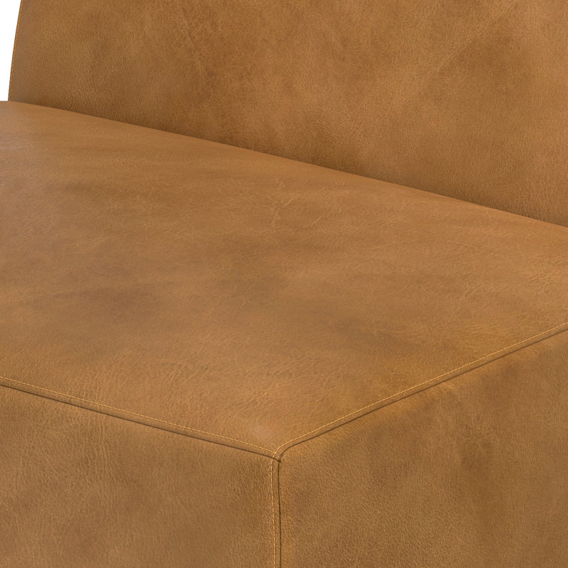 Rex Center Sofa Module 34-inches Wide, Handcrafted Modern-Style Armless Sofa or Armless Chair for Living Room and Family Room