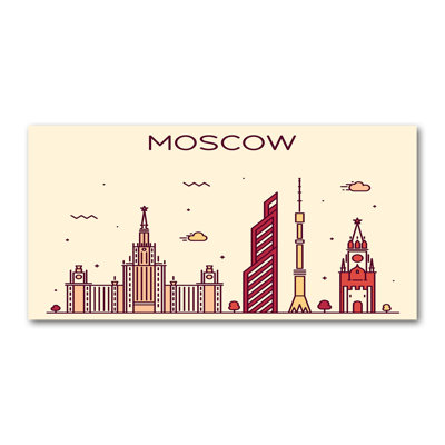 Moscow Buildings - Wrapped Canvas Print