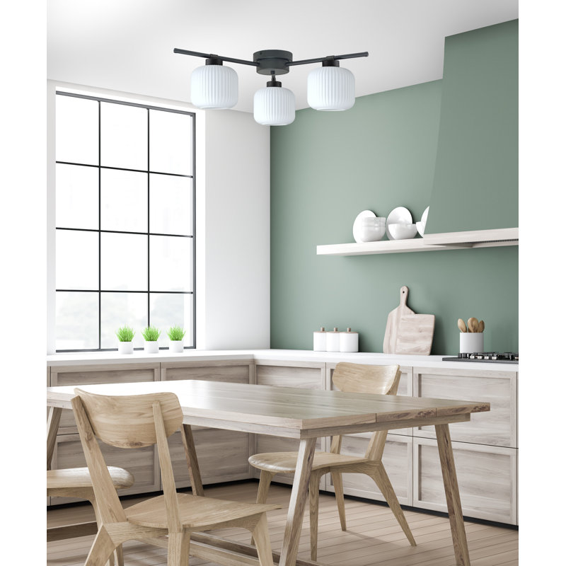 Foton 3-light Flush Mount, White